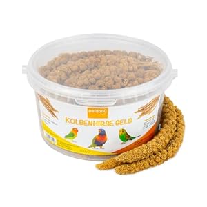 Kolbenhirse gelb 500g – Einzelfuttermittel für alle Ziervögel – Vogelfutter – 100% Natur