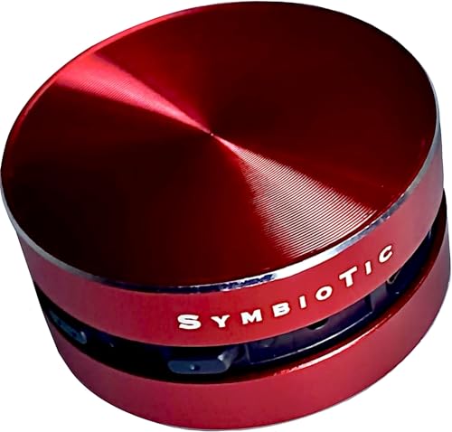 Symbiotic Portable Speaker, Hollow Object or Bone Conduction, Shower Speaker, Crimson, Pocket Sized