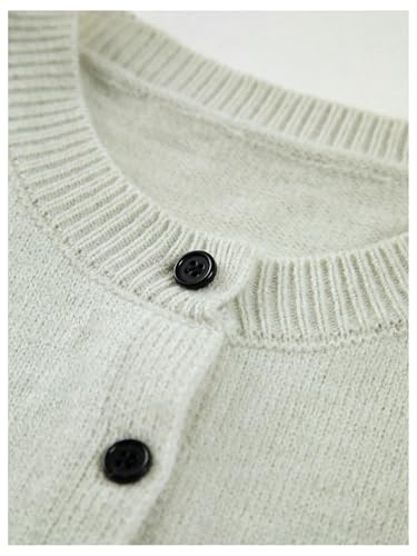 Image of GORGLITTER Women's Button Up Sweater Vest Crewneck Sleeveless Knit Sweater Tank Top
