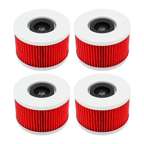 �I�[�g�o�C���i�I�C���t�B���^�[ CM250 CM400 CM450E CMX450 Rebel CX400 CX500 Custom CX650 Gl500 Silverwing GL650(4 pcs Red)
