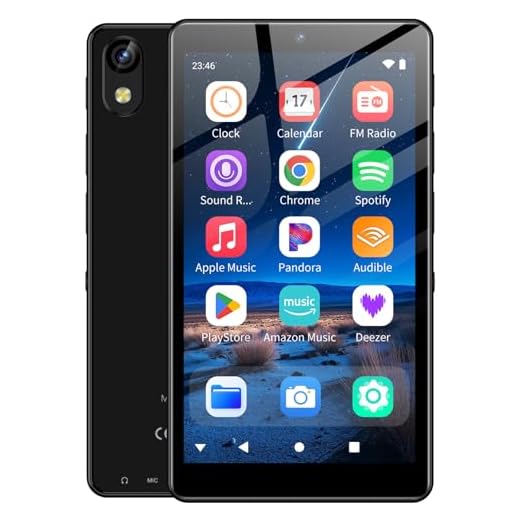Reproductor MP3 32GB con Bluetooth y WiFi, Cámara, Oilsky 4,02" Reproductor de Música HD con Spotify, Audible, Deezer, MP4 Android 13 Pantalla Táctil y Altavoz