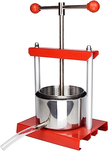 Per fornirti il ​​sapore originale del succo o del vino, l'acciaio inossidabile per uso alimentare è adottato su questo torchio manuale, caratterizzato da sicurezza e resistenza alla ruggine e all'usura. Se si vuole ottenere una maggiore resa in succo e ridurre gli sprechi, sarebbe meglio tagliare la frutta e la verdura in piccoli pezzi prima della spremitura.