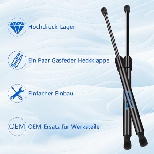 Koaudb 2x Heckklappendämpfer für VW Golf V 1K1 Alle Motoren Schrägheck 2003-2009 Gasfeder Heckklappe Gasdruckdämpfer Kofferraum Dämpfer Gasfeder Dämpfer Replace# 1K6827550F 1K6827550A 1K6827550C