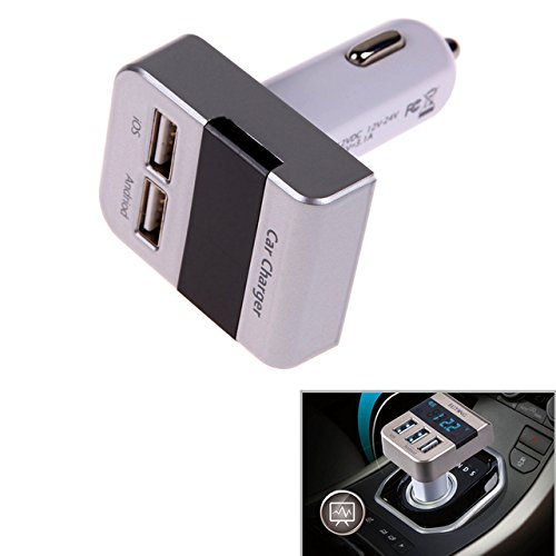 Universal Dual USB Car Charger Ports with LED Voltage Display Car Power