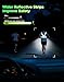 ISEYOU Running Lights for Runners, 500 Lumens Running Light with 45° Adjustable Tilt, 360° Reflective Vest & IPX4 Waterproof Rechargeable Light Up Gear for Night Walking/Cycling/Jogging/Hiking