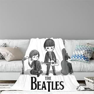 CHEWYZ The Beatles Couvertures Couverture pelucheuse Ultra Douce et Chaude en Flanelle en Microfibre pour canapé,Couverture épaisse et réversible (150x200cm) - Les Beatles, Paul McCartney, John Lennon, RIngo Starr, George Harrison CHEWYZ The Beatles Couvertures Couverture pelucheuse Ultra Douce et Chaude en Flanelle en Microfibre pour canapé,Couverture épaisse et réversible (150x200cm) – Image 7
