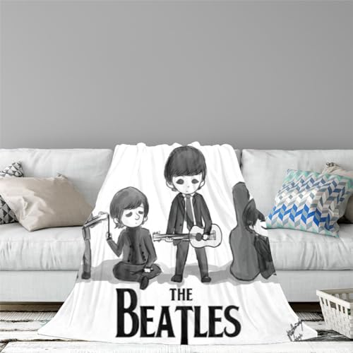 CHEWYZ The Beatles Couvertures Couverture pelucheuse Ultra Douce et Chaude en Flanelle en Microfibre pour canapé,Couverture épaisse et réversible (150x200cm) - Les Beatles, Paul McCartney, John Lennon, RIngo Starr, George Harrison CHEWYZ The Beatles Couvertures Couverture pelucheuse Ultra Douce et Chaude en Flanelle en Microfibre pour canapé,Couverture épaisse et réversible (150x200cm) – Image 8