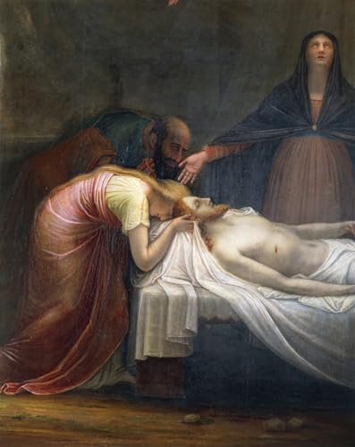 Tableau Toile Christ Mort Antonio pour Salon Élégant