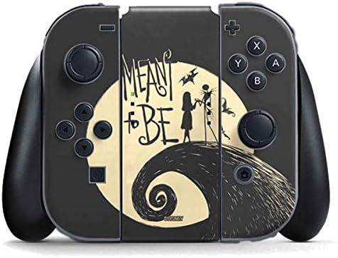 Skinit Decal Gaming Skin Compatible with Nintendo Switch (2017-2021) Joy-Con Controller - Officially Licensed Disney The Nightmare Before Christmas Jack and Sally Meant to Be Design