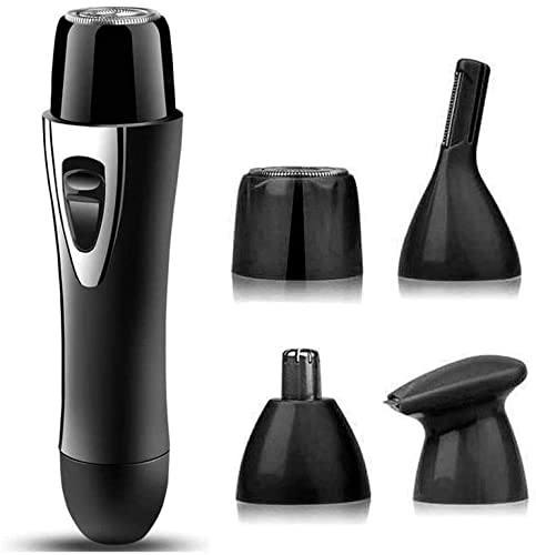 Ear and Nose Hair Trimmer for Men Women 4 in 1 Electric Eyebrow Trimmer Painless Nose Clippers Facial