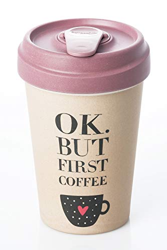 Coffe to go gobelet en bambou avec couvercle "Coffee First" Bamboo Cup