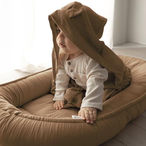 PaLulli Babynest mit Musselin Pucktuch