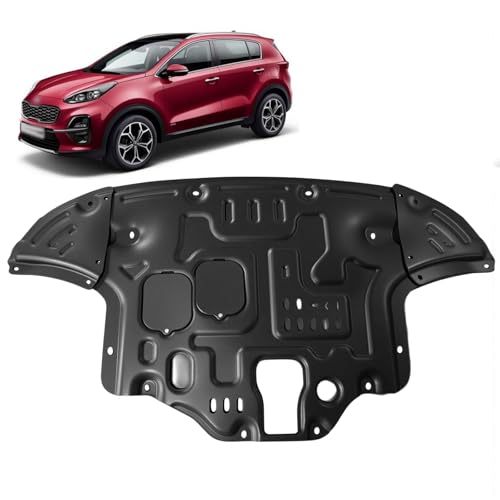 Frencstr Front Engine Splash Shield Fit for Kia Sportage 2017-2022 Engine Case Guards Suitable for Sportage Under Engine Cover Mud Flaps Directly Replace Original