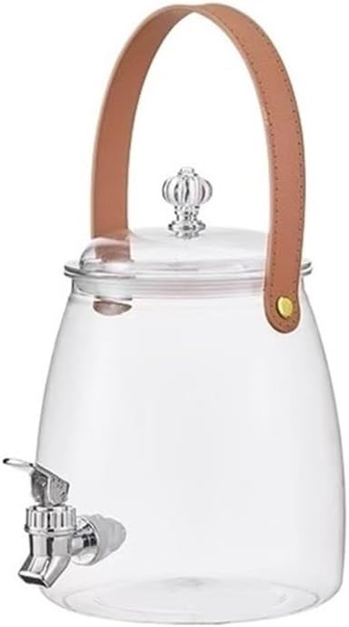 Tea Set 3/5/9L Water Pitcher Large Capacity Kettle Multifunctional With Lid Teapot Bucket Kitchen Cold Storage Container Jug Teapot Set(Medium)