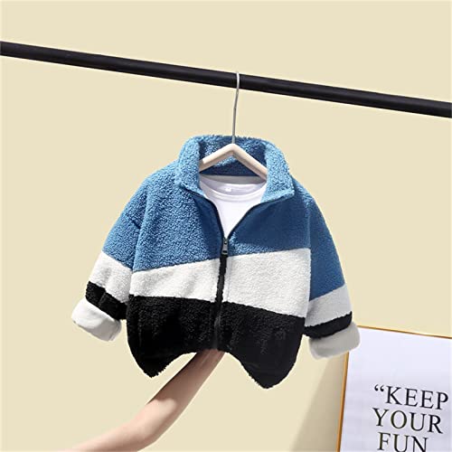 Boys Girls Long Sleeve Fleece Jacket with Pocket Kids Winter Warm Plush Coat Trendy Full Zip 2t Jackets for Girls3