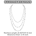 Firstmeet Long Chain Multi Layer Fashion Glass Beads Handmade Necklace (XL-1035-TMPink-y)