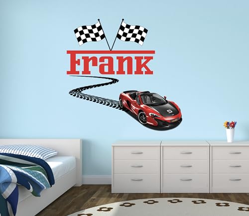 Vinilo Decorativo Supercar Personalizado para Niños miniatura 4