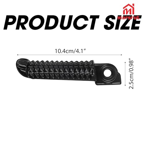 Image of 1 Pair Foot Pegs Fits for Yamaha R3 MT-03 YZF R25 MT25 MT03 2014-2023, Front Motorcycle Footrest Pedal Peg Rest Bracket, Aluminum Driver Footpeg Set, Posapies Para Moto (10Pcs, Color: Black)