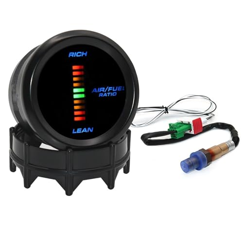Capteur d'oxygène O2 0258006028 et manomètre AFR 12V pour contrôle mélange essence riche maigre