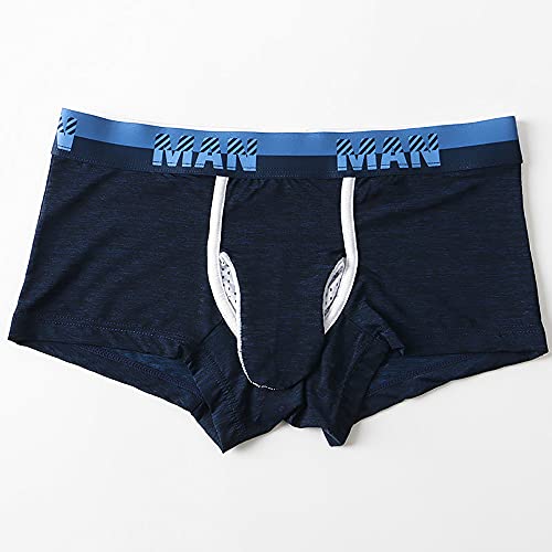 Mens Ice Silk Elephant Nose Boxer Briefs Pouch Underwear2