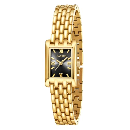 Montre vintage à quartz en acier JIANDUN aux finitions soignées