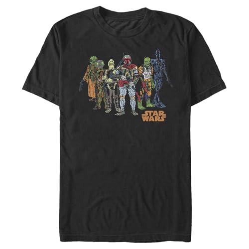 Star Wars Costumes Squad t-shirt homme vêtement geek coton noir col rond