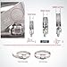 10pcs 304 Stainless Steel Adjustable Hose Clamps - Durable Worm Drive Pipe Clips for Automotive, Industrial(65-89mm)