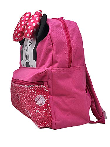 Disney Minnie Mouse Mini Preschool Backpack for Toddler Girls (12") (Minnie Mouse School Supplies Bundle)4