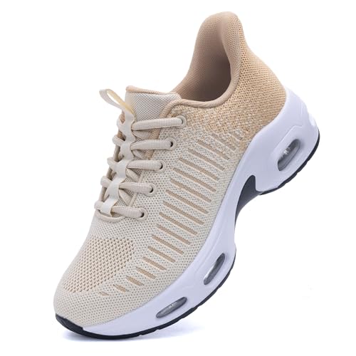 Image of Womens Slip On Tennis Sneakers Walking Running Shoes Easy to Wear