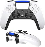 ■ Recargable: batería de litio recargable integrada de 3.7 V/600 mAh, puedes cargar el controlador conectando el cable USB suministrado a la consola PS4. Y el controlador tiene pantalla de carga y función de visualización de bajo consumo de energía. En el estado de que el host no está conectado, la luz naranja muestra gradualmente el iluminación/desvanecimiento indicando que la carga está en progreso, la carga está completa y la luz indicadora está apagada.