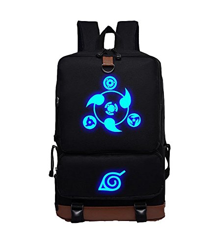 Preisvergleich Produktbild Fuman Naruto Hochwertige Akatsuki Tasche Backpack Schultaschen Schule Tasche Schwarz