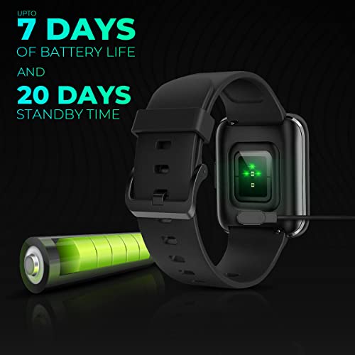 Image of Corseca JUST CORSECA STAYFIT J!VE Smart Watch with Dual Curved Screen and IP67 Water Resistant (Mystic Black)