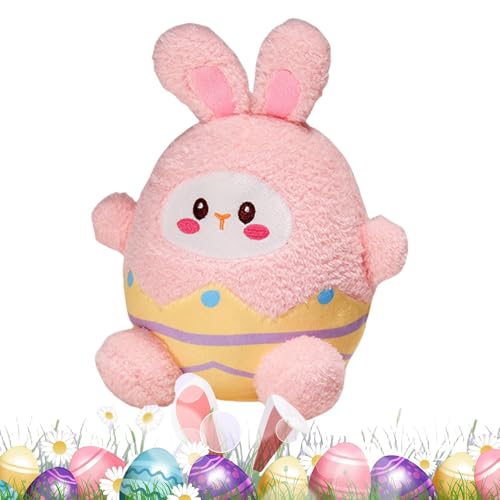 Generico Toy Toy Toy Cuddly Rabbit 25 cm, juguete de peluche con una pierna colgante, conejo suave 25 cm, azul rosa