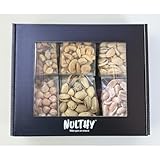 NULTHY Box Clásica Gourmet Frutos Secos Tostados | Lote Degustación 6 Variedades Frutos Secos | Detalle Original | Anacardo Almendra Avellana Pistacho Cacahuete
