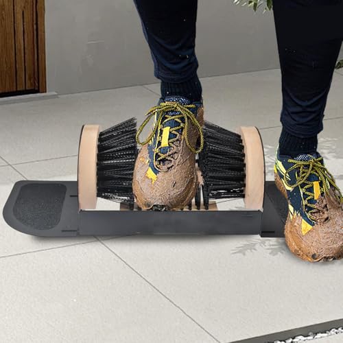 Raspador de botas para exterior y granja | Limpiador de lodo de acero resistente 8