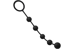 Anal Beads Butt Plugs with 5 Anal Balls, Silky Smooth Anal Chain Prostate G-spot Stimulator