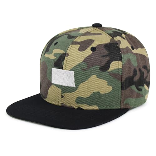 North Dakota State ND Hip-Hop Snapback Hat Embroidered Baseball Cap Bison Fargo