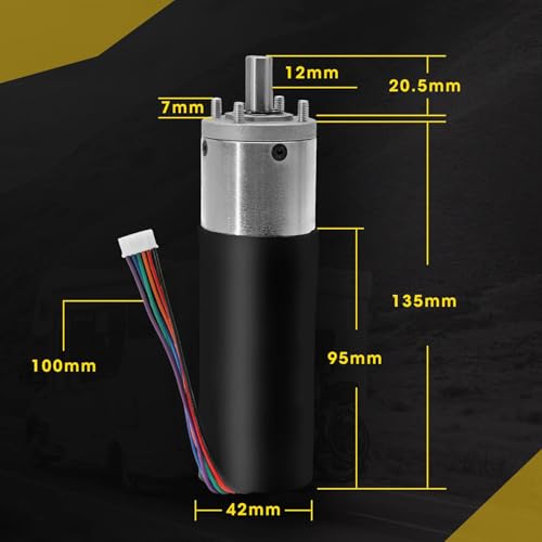 Image of 287298 RV in-Wall Slide-Out Motor Assembly, 500:1 High Torque Gear Ratio 12V DC, Compatible with Lippert /LCI Schwintek in-Wall Slide System for Motorhome, Travel Trailer, and Camper