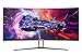 Sceptre C355W-3440UN 35 Inch Super Curved Ultrawide 21: 9 LED Creative Monitor QHD 3440x1440 Frameless AMD Freesync HDMI DisplayPort Up to 100Hz, Machine Black 2020
