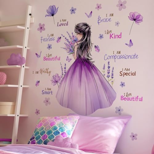 Vinilo Decorativo Flores y Mariposa para Pared miniatura 4