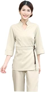 1 Conjunto/2 Peças Roupas Uniformes Roupas De Trabalho Esfoliantes E Calças Macacões De Trabalho Macacões Femininos Vestidos De Enfermagem Traje De Duas Peças Para Calças De