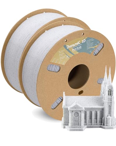 Image of DURAMIC 3D PLA+ Printer Filament 1.75mm PLA Plus Neatly 2Kg Spools | PLA Pro Tougher and Stronger, Dimensional Accuracy Probability + /- 0.02mm 2Pack Marble