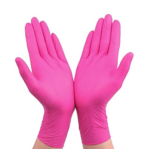 100 Stück Nitril Einweghandschuhe Schwarz Wasserdichter Puderfreier Handschuh Garten Haushalt Küche Labor Reinigung…