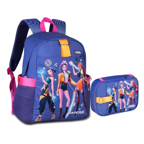 Kit Mochila e Estojo Infantil Guerreiras do K-Pop