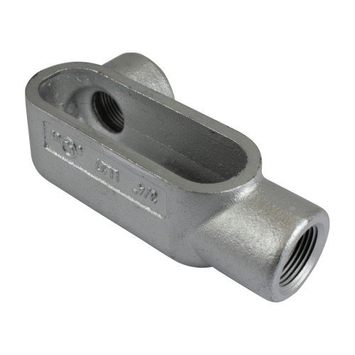 Corps de conduit LL7-250 Form 7 en fonte grise facilitant le tirage de gros câbles 2-1/2"