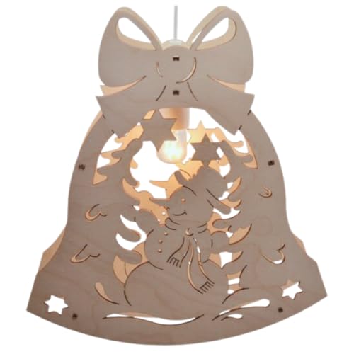 Holz Schneemann mit Beleuchtung 26 Erzwelt - Fensterbild mit Beleuchtung – Weihnachtsbeleuchtung aus...