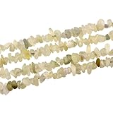 32 Inches 5-8mm Natural New Mountain Jade Chips Gemstone Free Form Semi Precious Irregular Strand Drilled Stone Beads for Jewelry Making