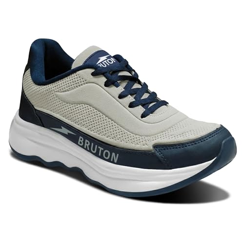 Image of BRUTON Vortex-625 Men's Running Shoes | Lightweight Sports Shoes for Men | Comfortable Walking Jogging Gym Shoes | Lace-Up Training Footwear