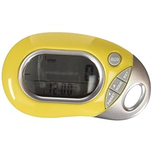 PE771 Walking 3D Pedometer with Clip and Strap | 7 Day Memory, Accurate Step Counter, Walking Distance Miles/Km, Calorie Counter, Target Goal, Active Time