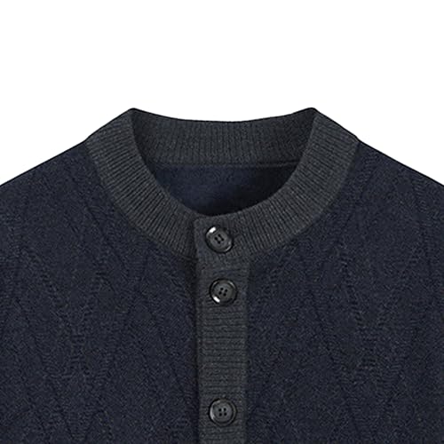 Men's Knit Cardigan Casual Sweater Long Sleeve Soft Open Front Sweater Button Down Fall Winter Sweaters2